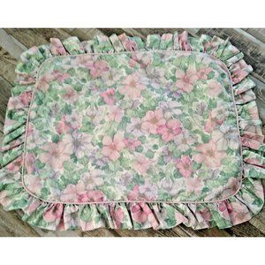 Vintage 90s Pastel Floral Pillow Sham